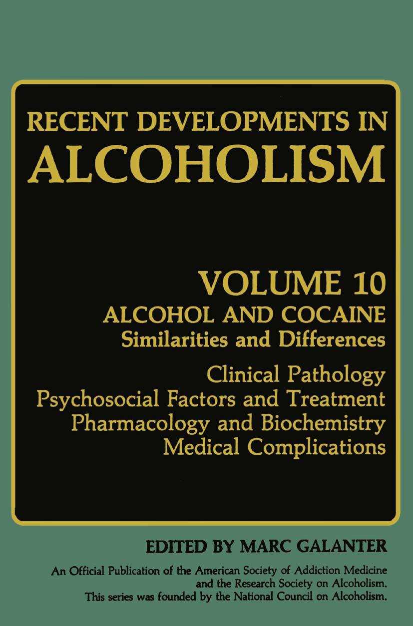 Vorderes Coverbild Recent Developments in Alcoholism