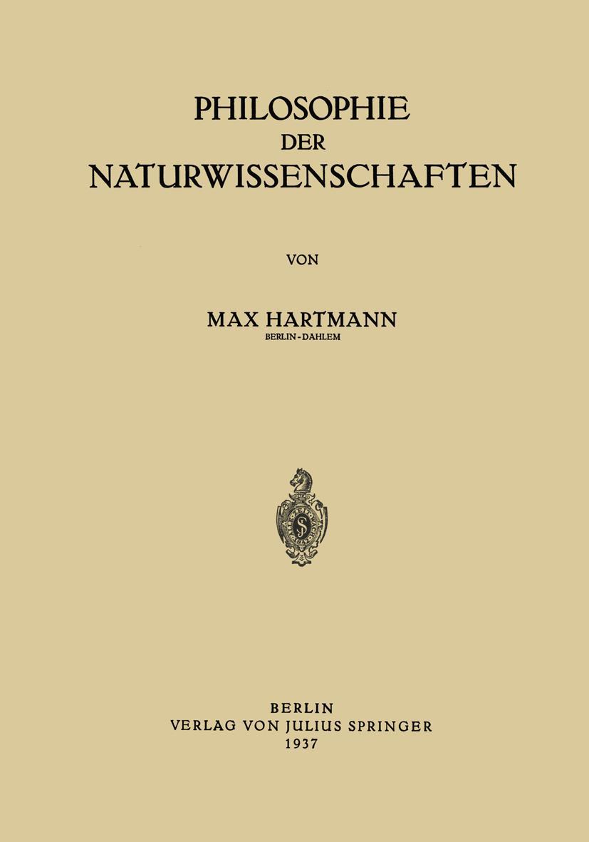 Vorderes Coverbild Philosophie der Naturwissenschaften