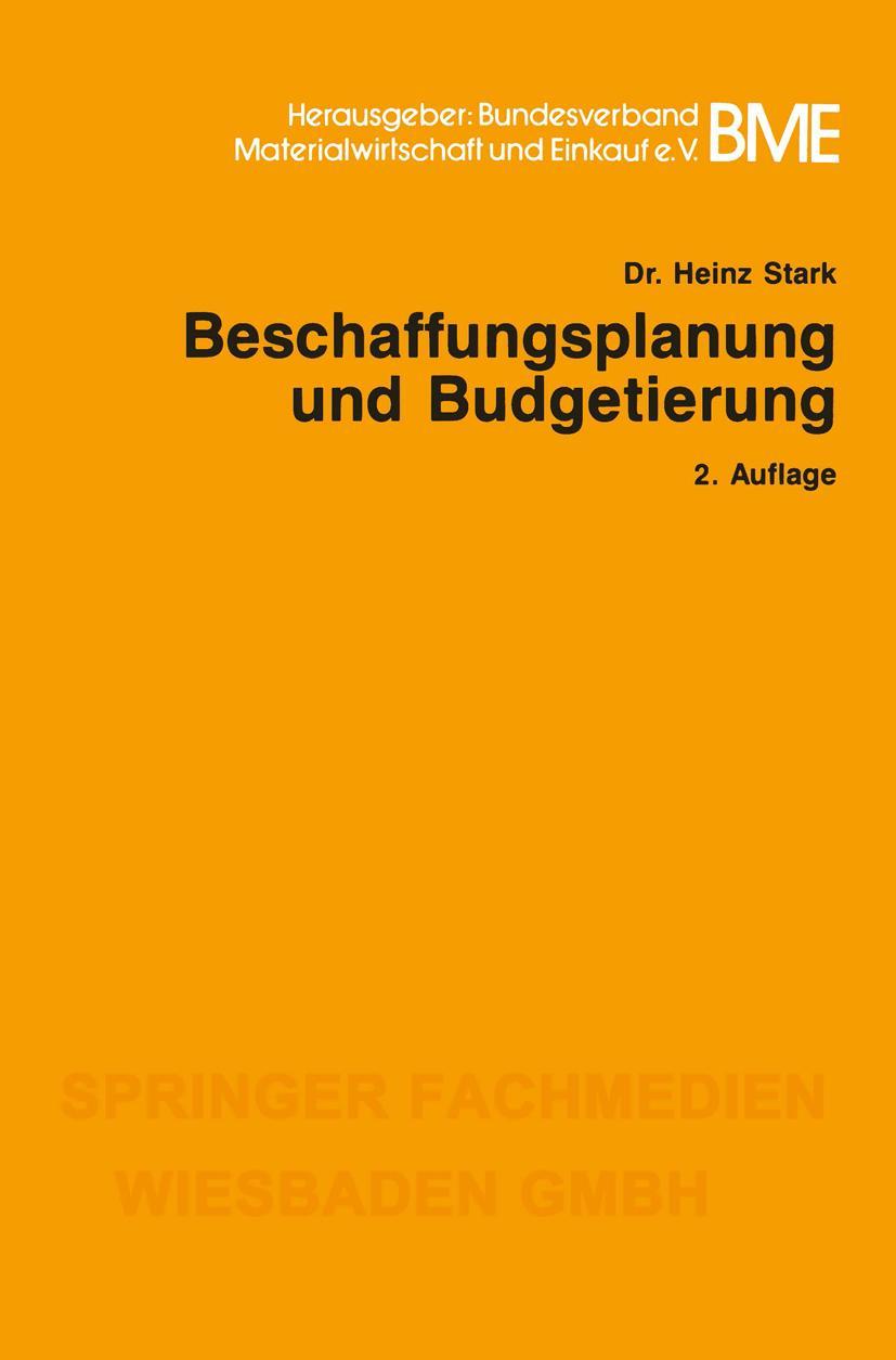 Vorderes Coverbild Beschaffungsplanung und Budgetierung