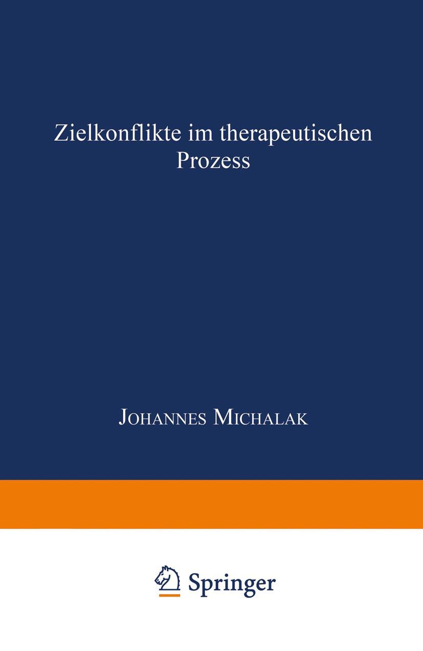Vorderes Coverbild Zielkonflikte im therapeutischen Prozess