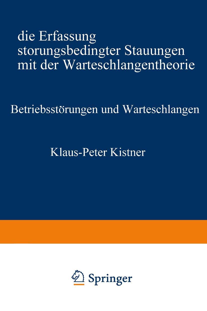 Vorderes Coverbild Betriebsstörungen und Warteschlangen