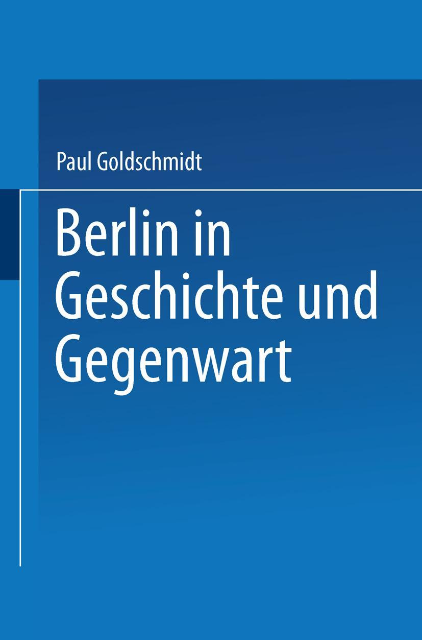 Vorderes Coverbild Berlin in Geschichte und Gegenwart