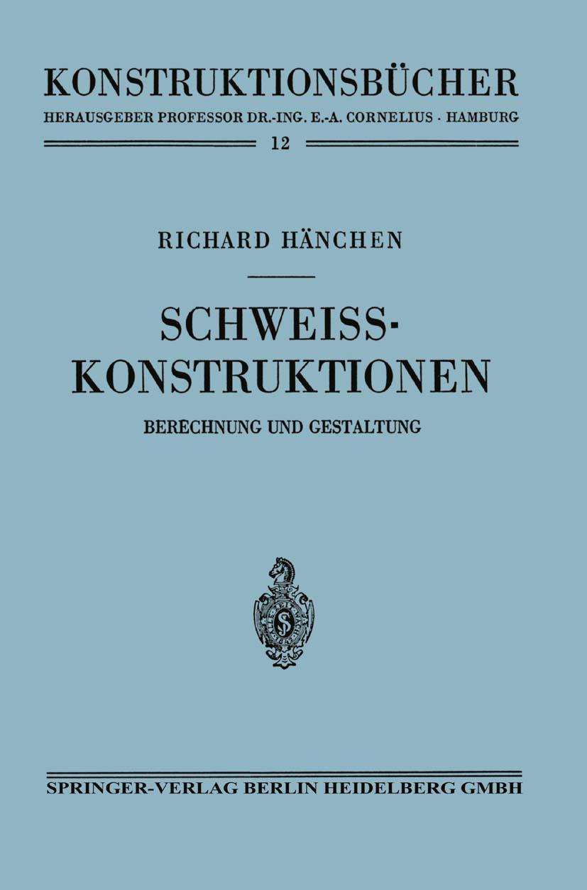 Vorderes Coverbild Schweißkonstruktionen