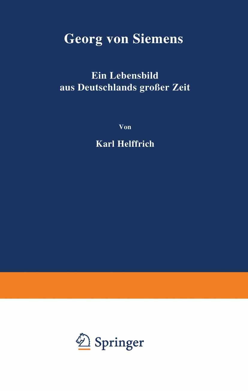 Vorderes Coverbild Georg von Siemens