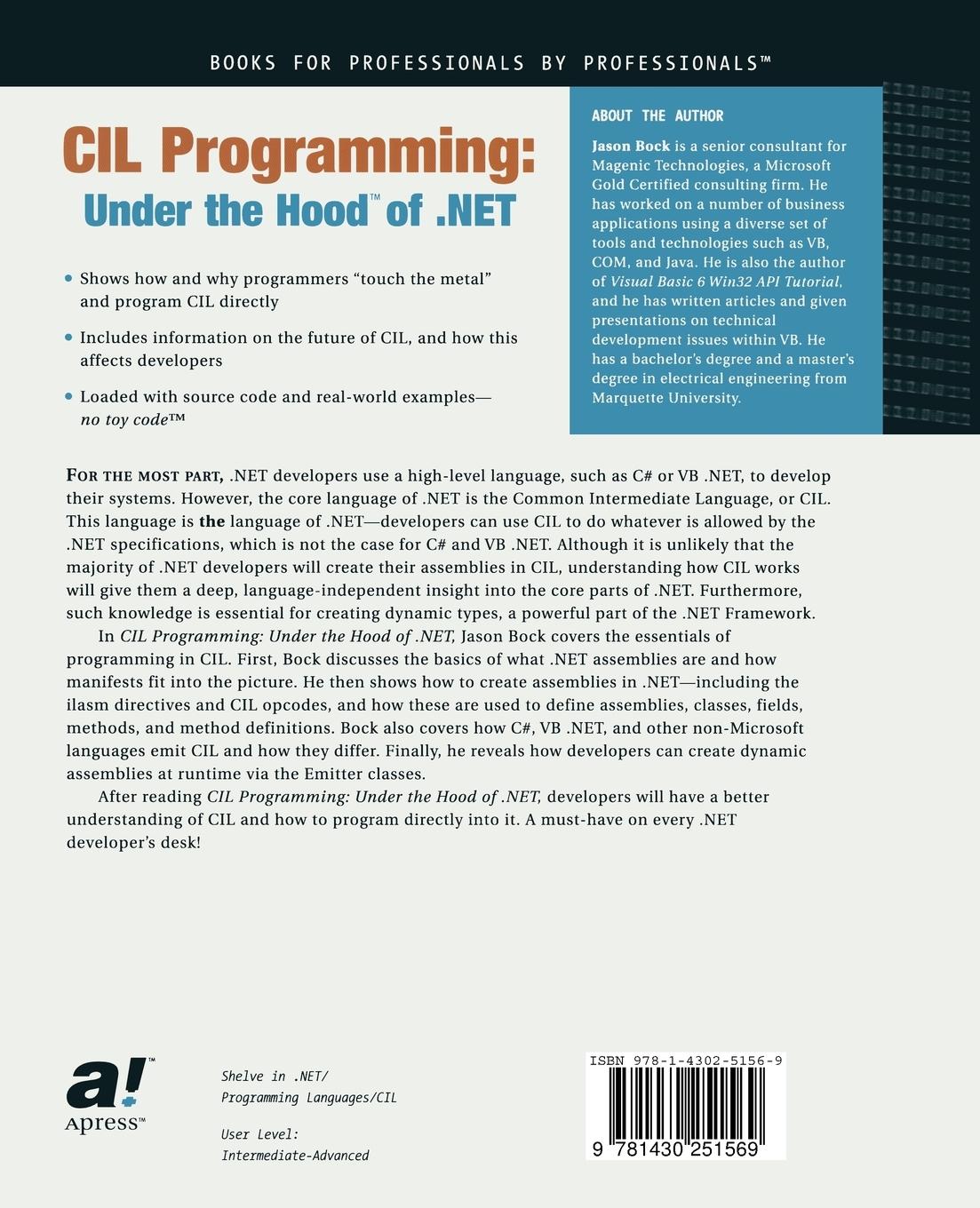 Rückseitencover CIL Programming