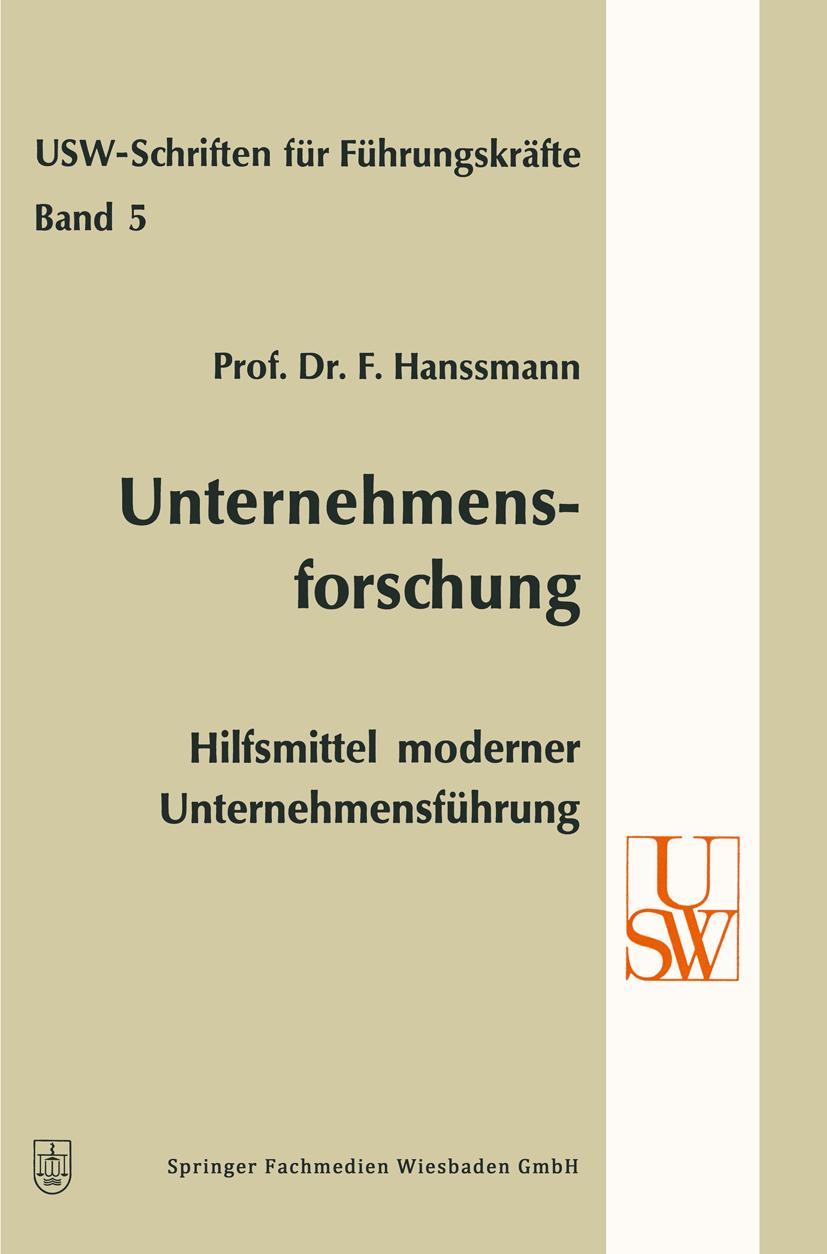 Vorderes Coverbild Unternehmensforschung