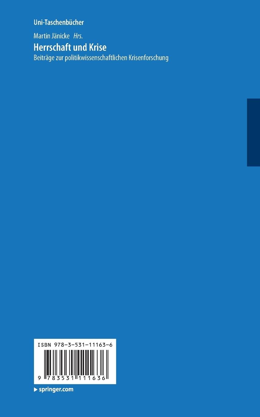 Rückseitencover Herrschaft und Krise