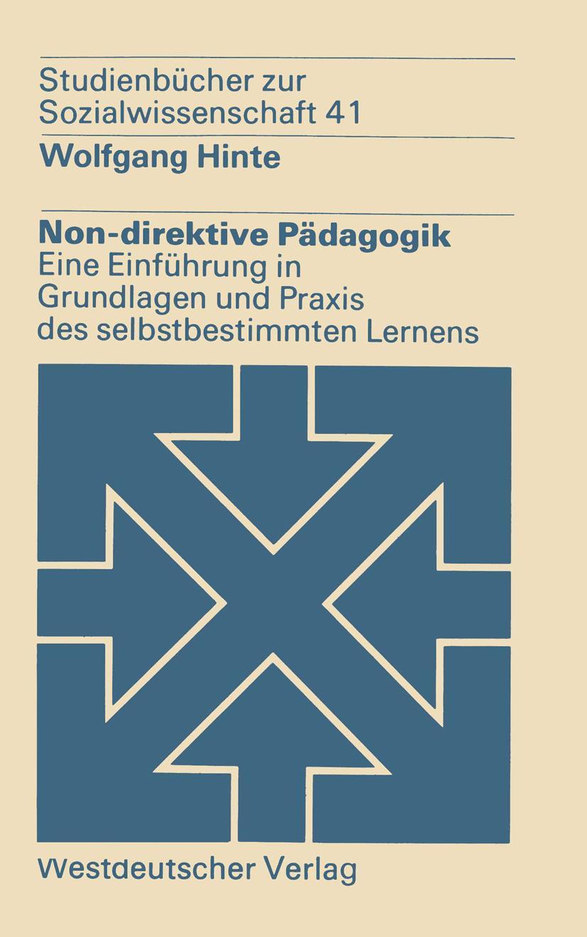 Vorderes Coverbild Non-direktive Pädagogik