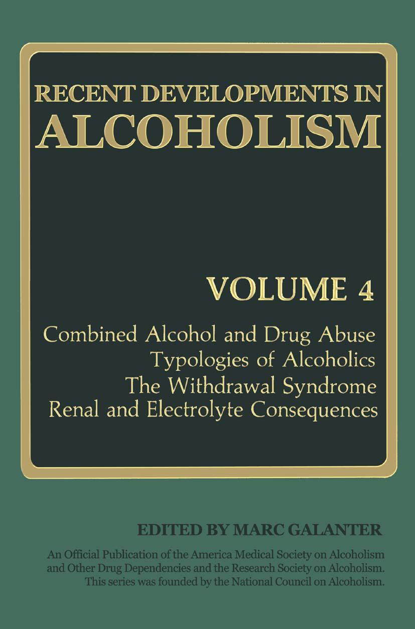 Vorderes Coverbild Recent Developments in Alcoholism