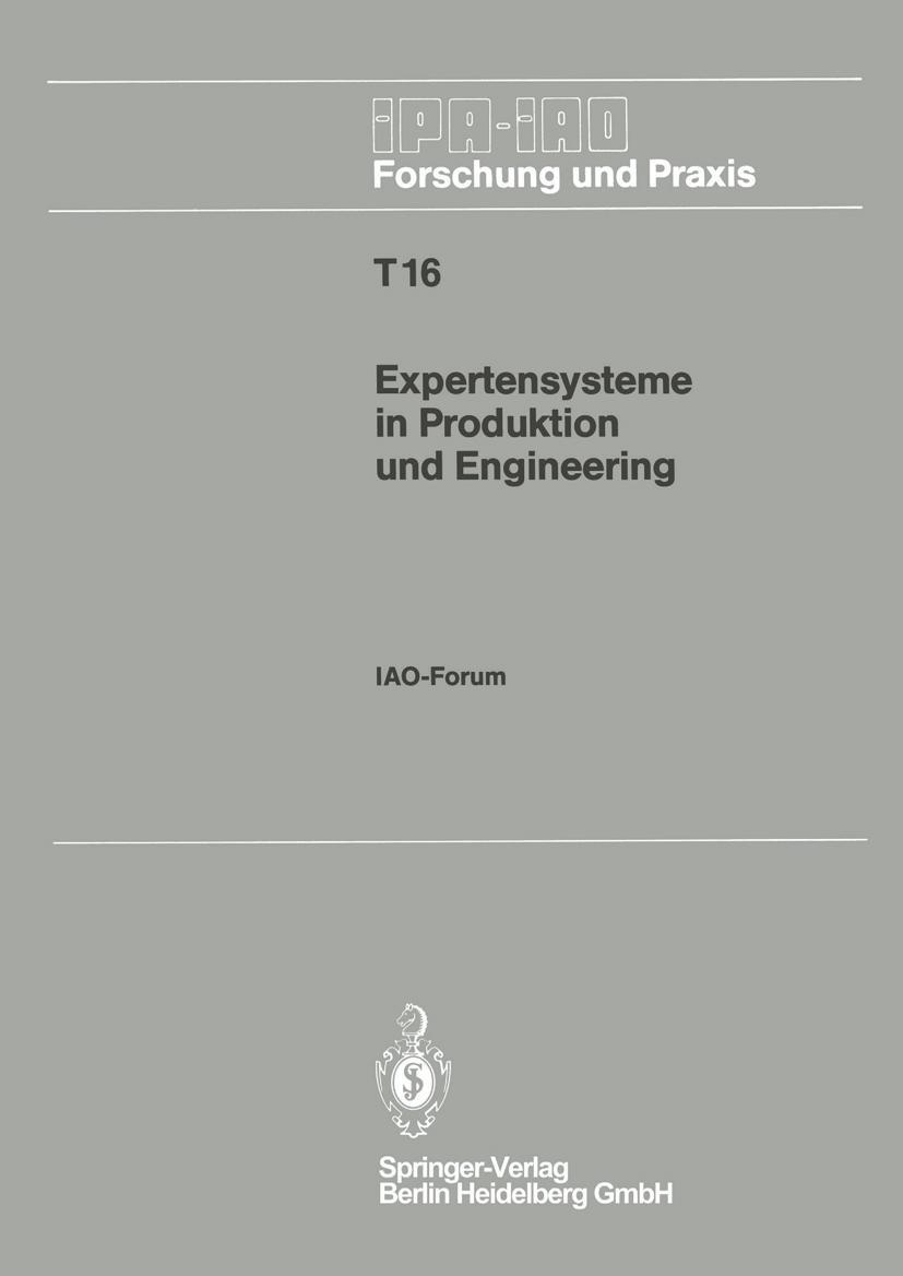 Vorderes Coverbild Expertensysteme in Produktion und Engineering