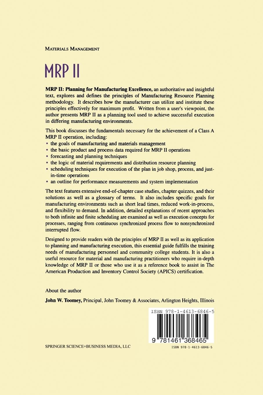 Rückseitencover MRP II