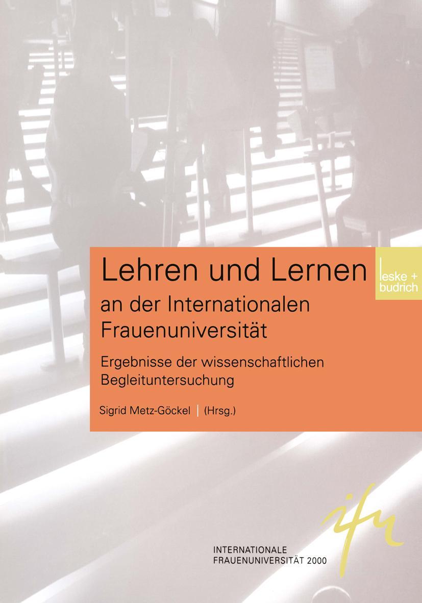 Vorderes Coverbild Lehren und Lernen an der Internationalen Frauenuniversität