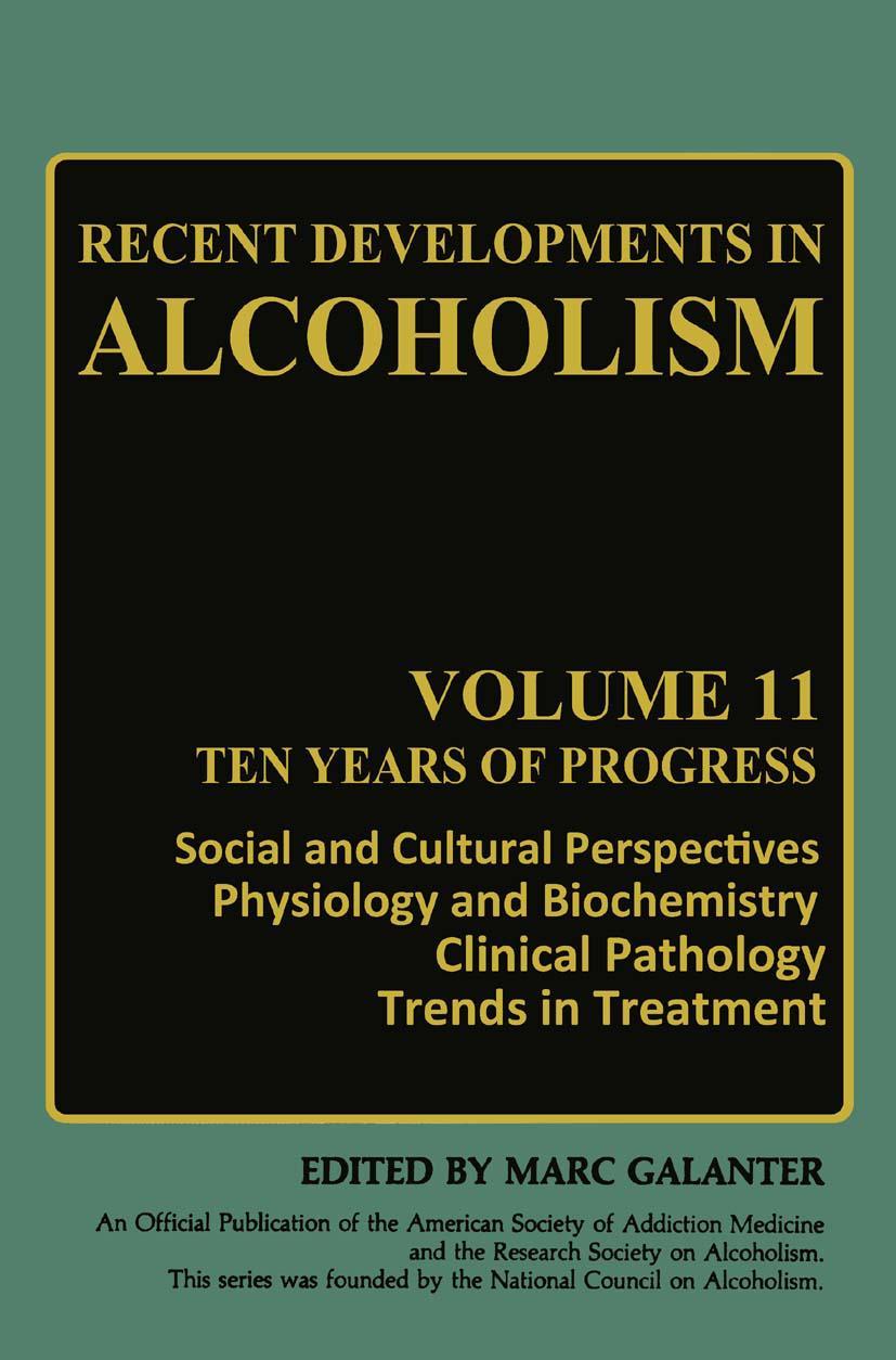 Vorderes Coverbild Recent Developments in Alcoholism