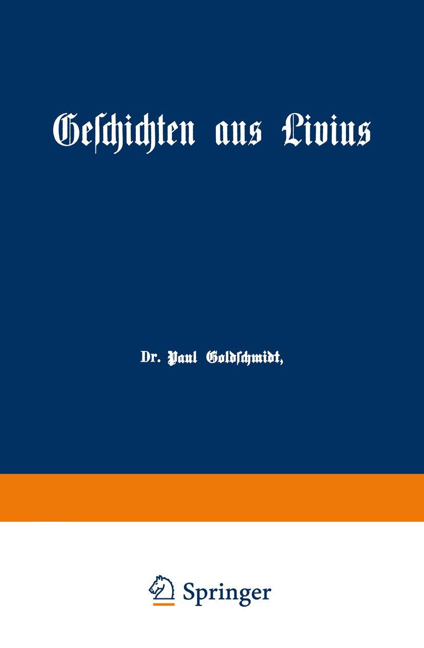 Vorderes Coverbild Geschichten aus Livius mit Ergänzungen aus griechischen Schriftstellern