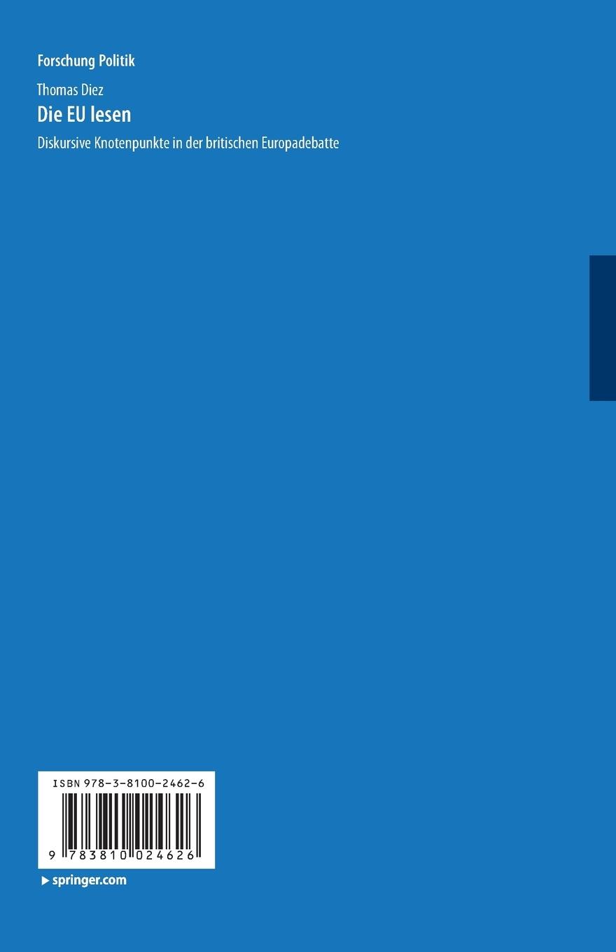 Rückseitencover Die EU lesen