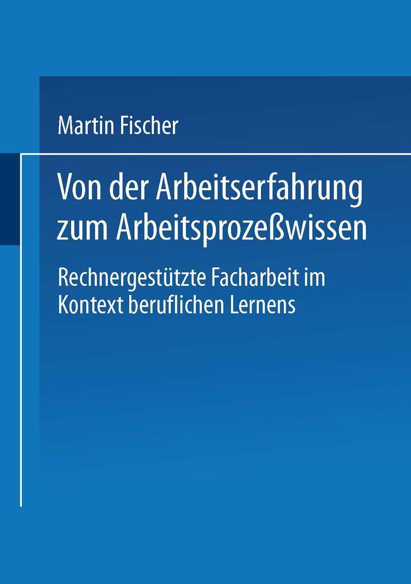 Vorderes Coverbild Von der Arbeitserfahrung zum Arbeitsprozeßwissen