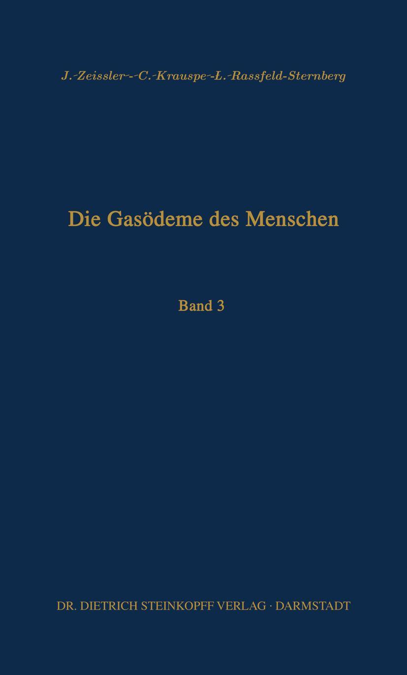 Vorderes Coverbild Die Gasödeme des Menschen