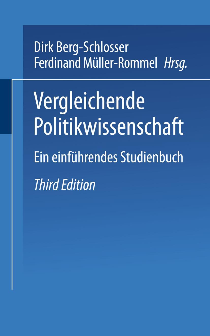 Vorderes Coverbild Vergleichende Politikwissenschaft