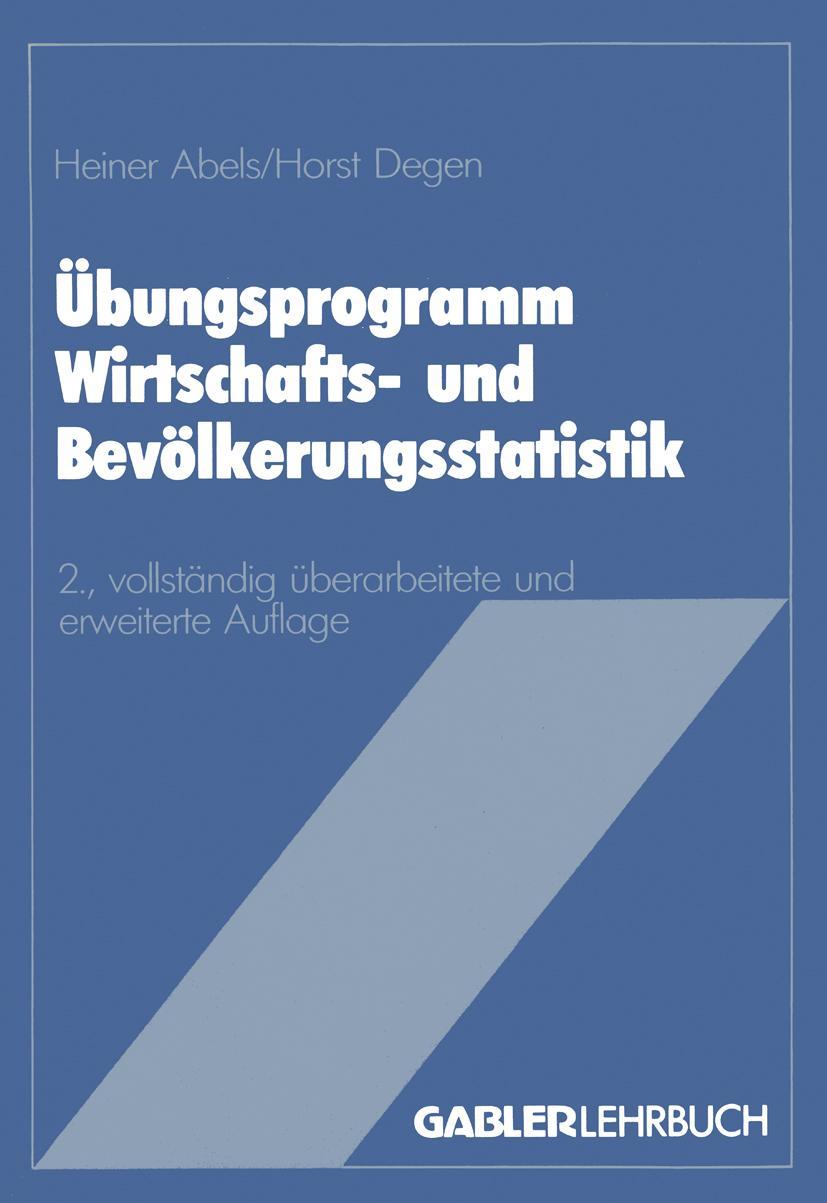 Vorderes Coverbild Übungsprogramm Wirtschafts- und Bevölkerungsstatistik