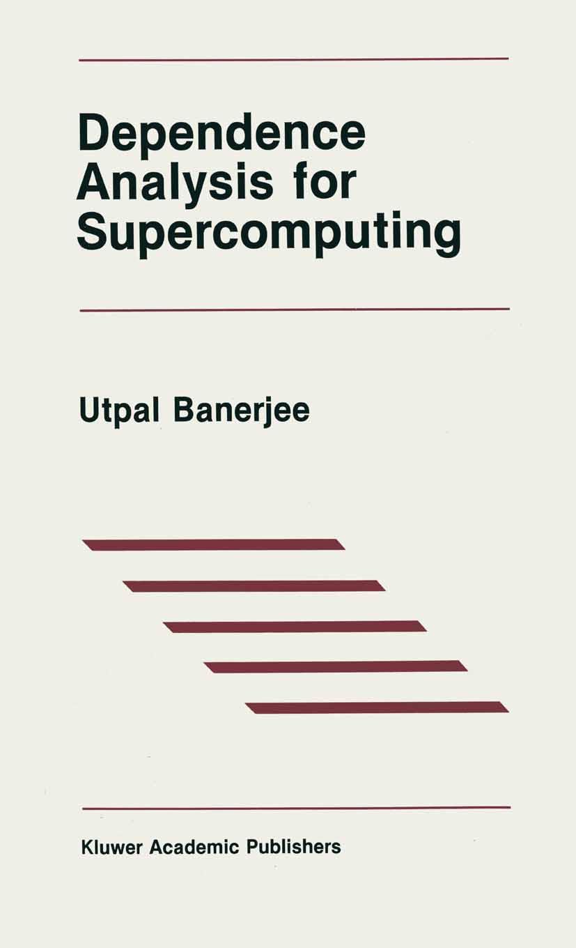 Vorderes Coverbild Dependence Analysis for Supercomputing
