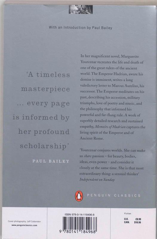 Rückseitencover Memoirs of Hadrian