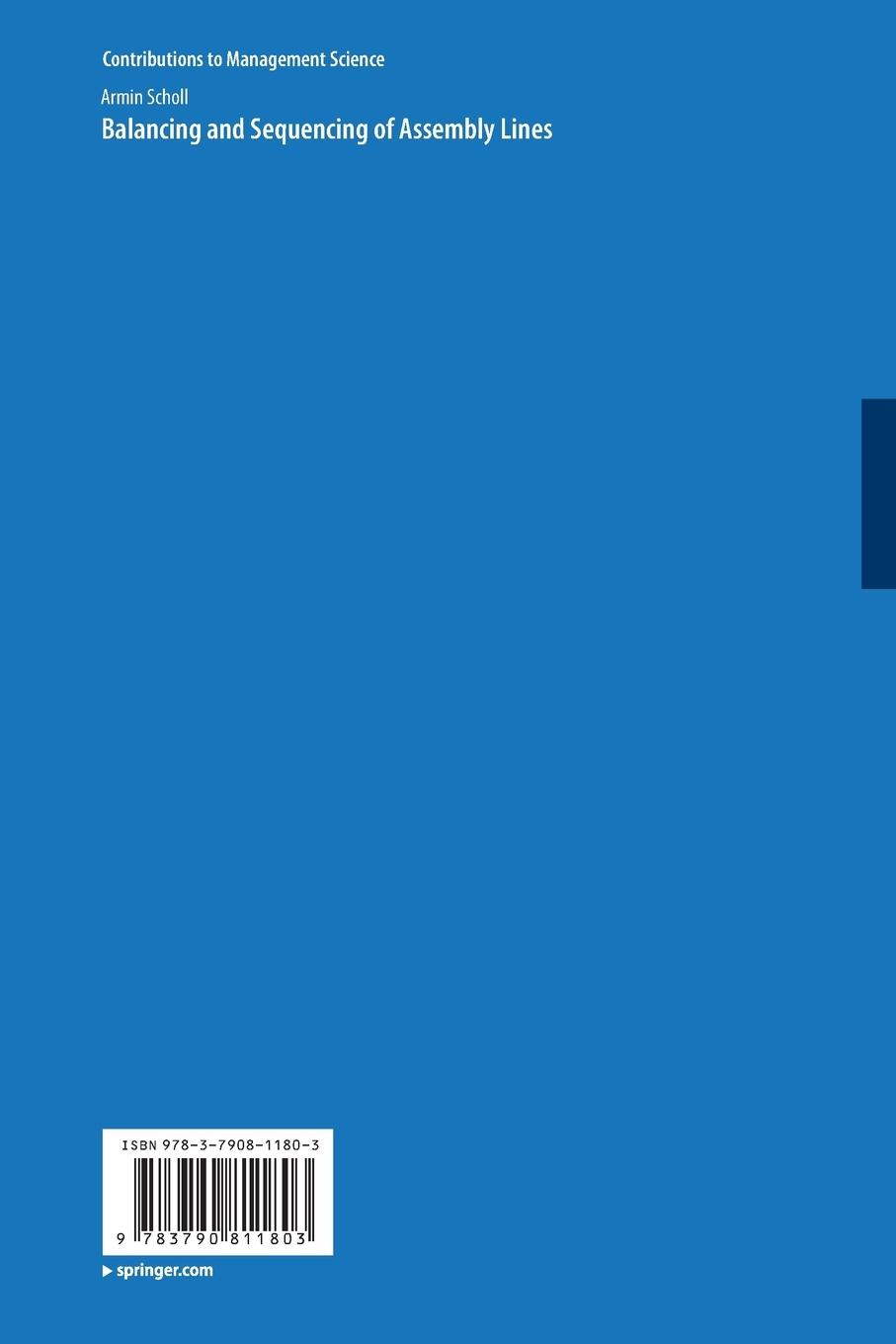 Rückseitencover Balancing and Sequencing of Assembly Lines