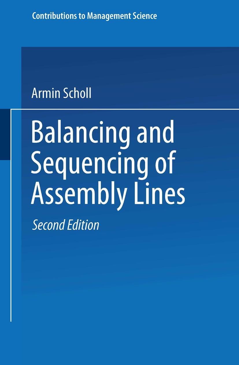 Vorderes Coverbild Balancing and Sequencing of Assembly Lines