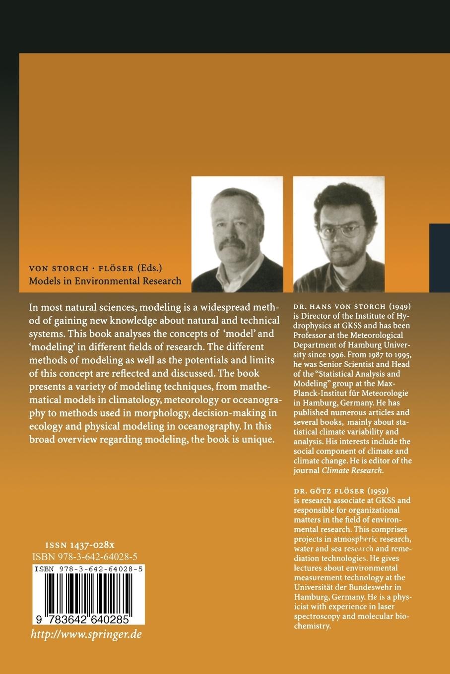 Rückseitencover Models in Environmental Research