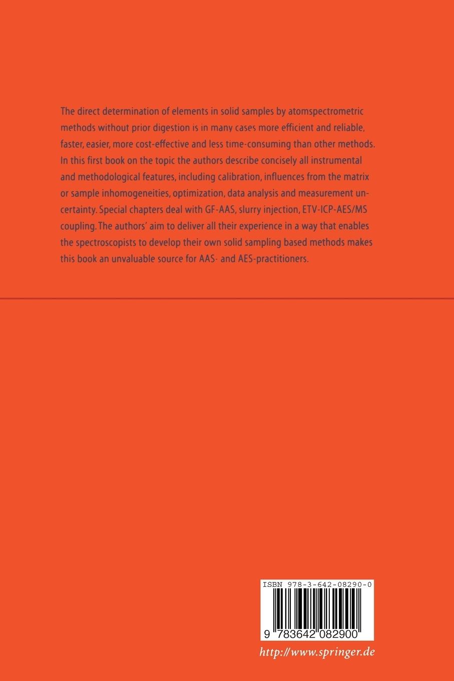 Rückseitencover Solid Sample Analysis