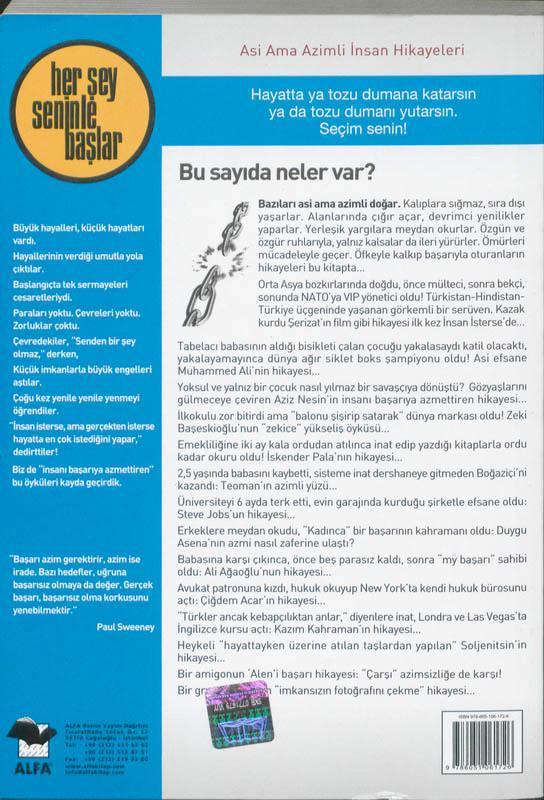 Rückseitencover Insan Isterse - Azmin Zaferi Öyküleri 4