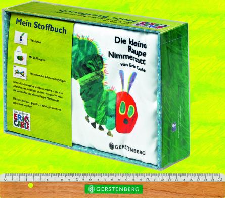 Beispielinhalt (Bild) Die kleine Raupe Nimmersatt - Mein Stoffbuch