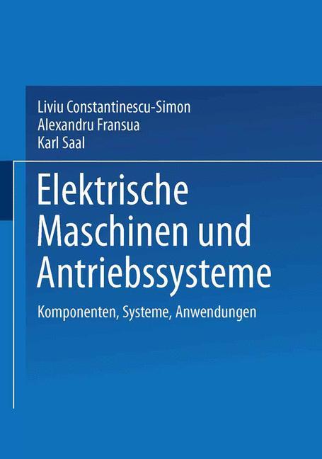 Vorderes Coverbild Elektrische Maschinen und Antriebssysteme