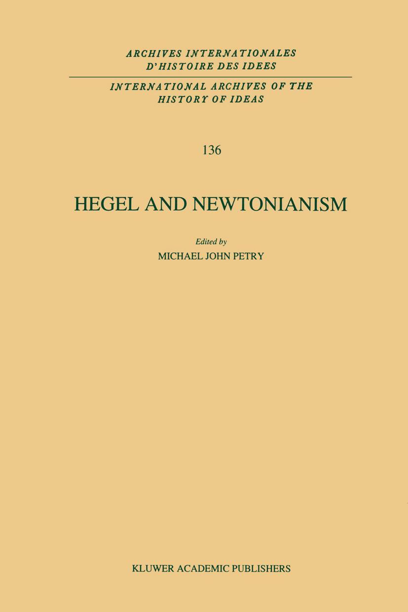 Vorderes Coverbild Hegel and Newtonianism