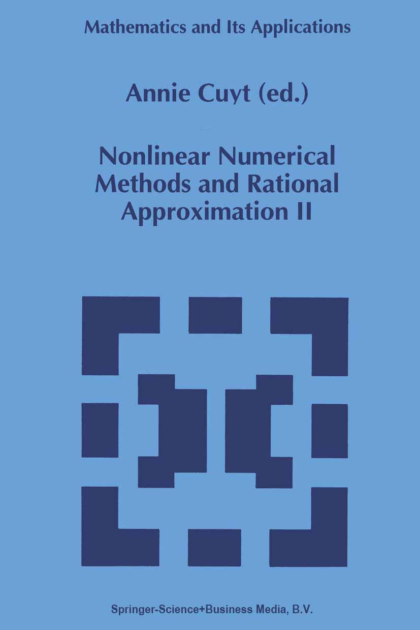 Vorderes Coverbild Nonlinear Numerical Methods and Rational Approximation II