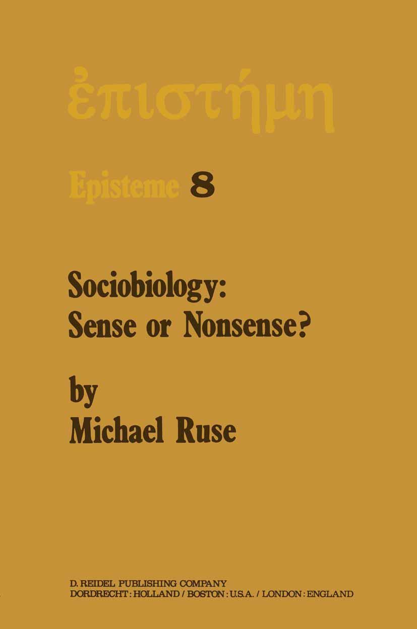 Vorderes Coverbild Sociobiology: Sense or Nonsense?