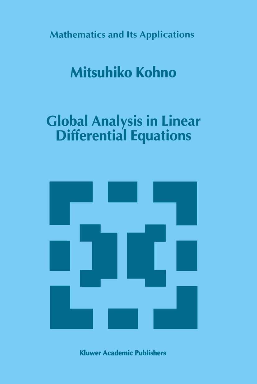 Vorderes Coverbild Global Analysis in Linear Differential Equations