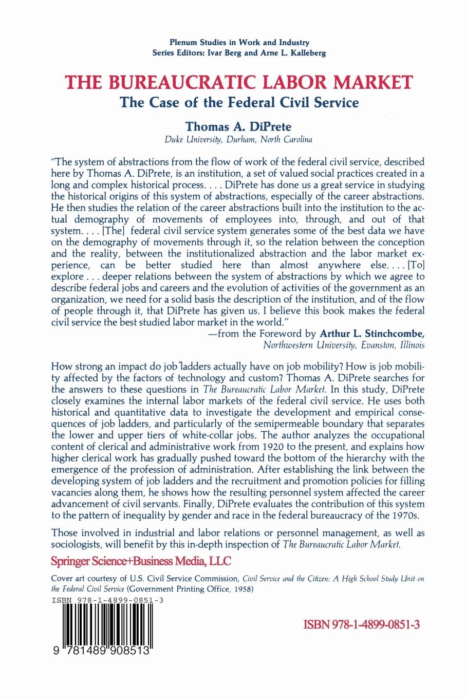 Rückseitencover The Bureaucratic Labor Market