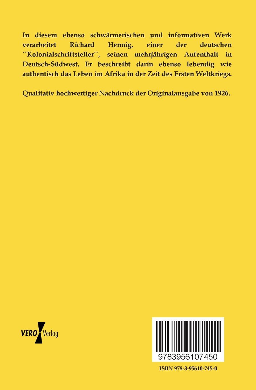 Rückseitencover Sturm und Sonnenschein in Deutsch-Südwest