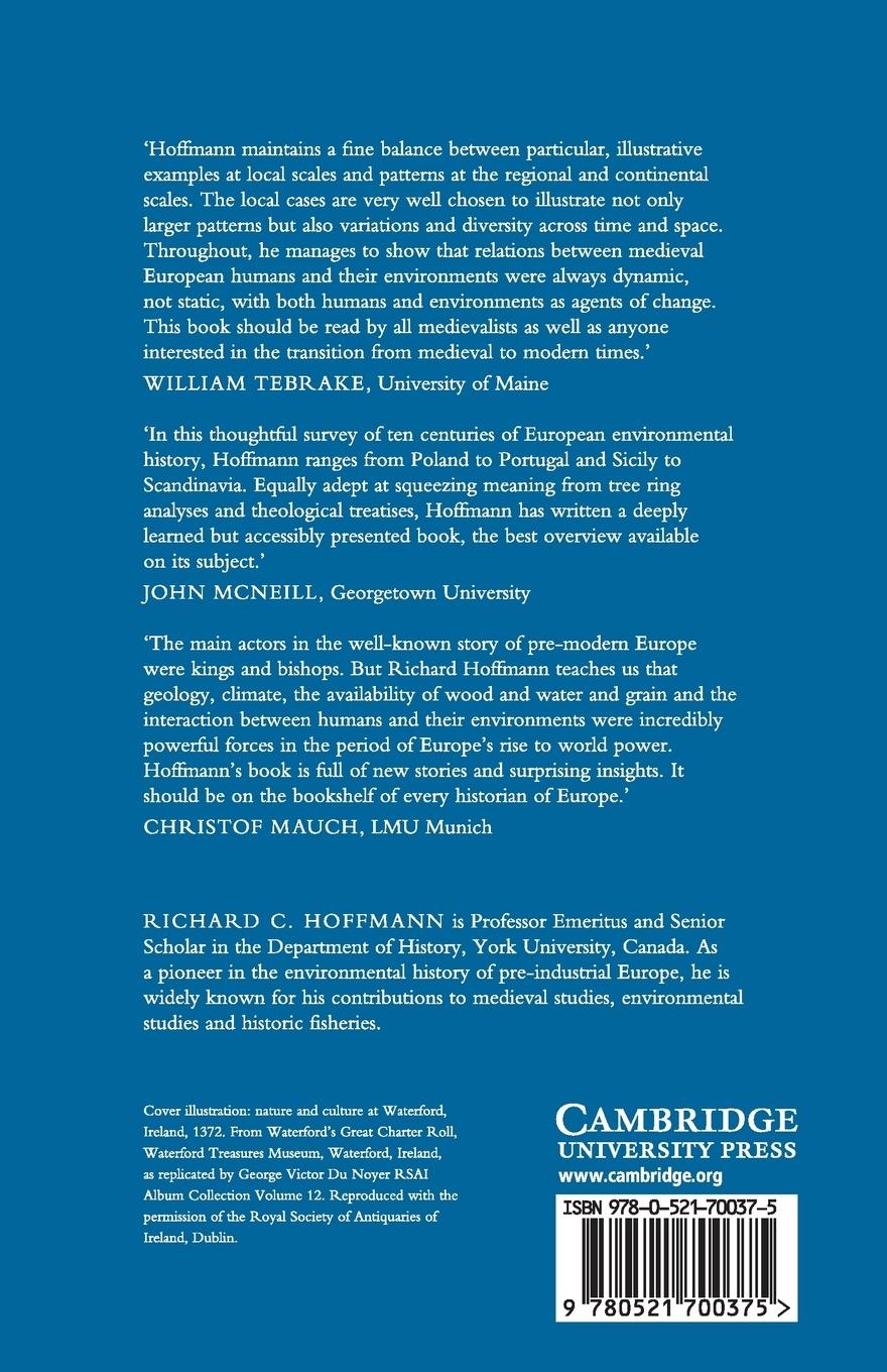 Rückseitencover An Environmental History of Medieval Europe