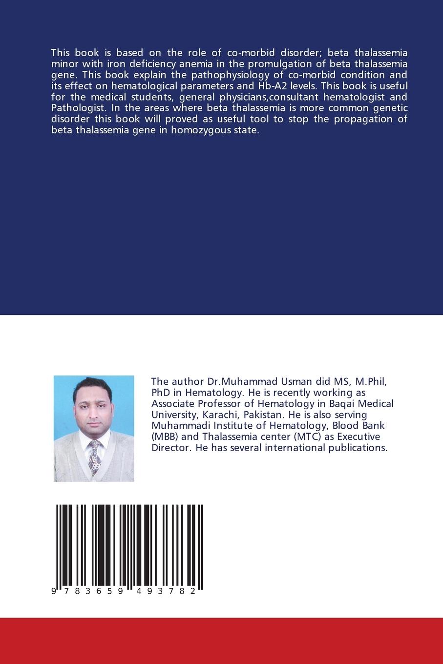 Rückseitencover Beta Thalassemia Minor With Iron Deficiency Anemia