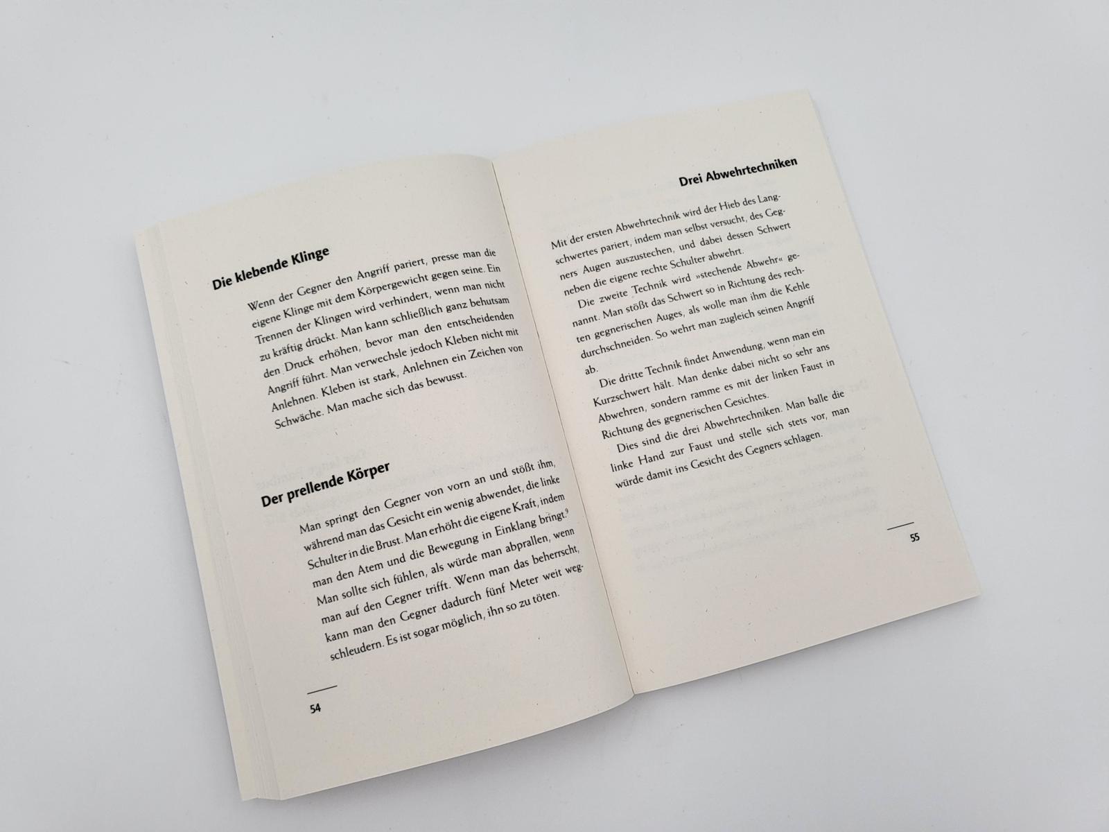 Beispielinhalt (Bild) Das Buch der fünf Ringe