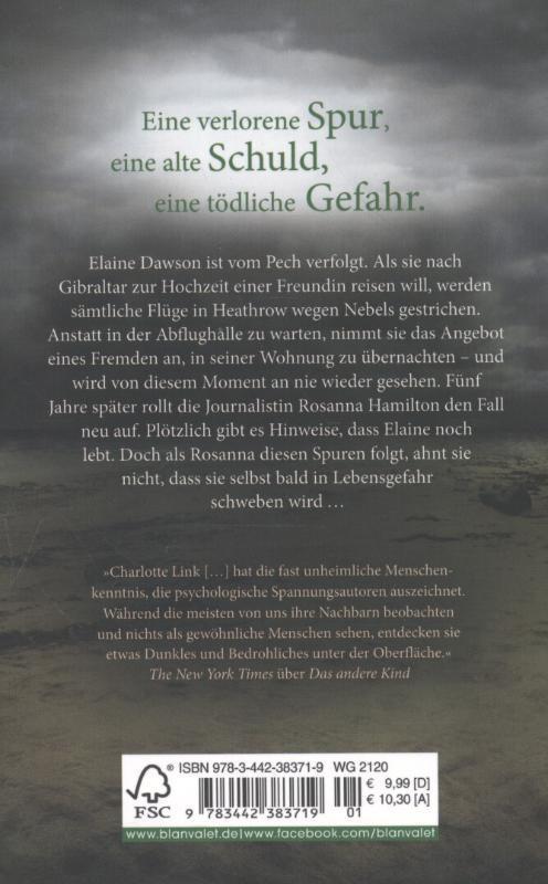 Rückseitencover Die letzte Spur