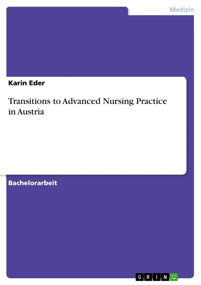 Vorderes Coverbild Transitions to Advanced Nursing Practice in Austria