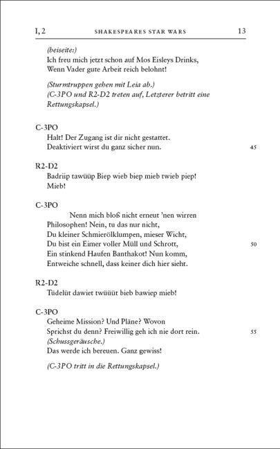 Beispielinhalt (Bild) William Shakespeares Star Wars 01 - Fürwahr, Eine neue Hoffnung