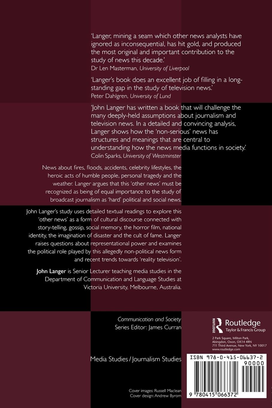 Rückseitencover Tabloid Television