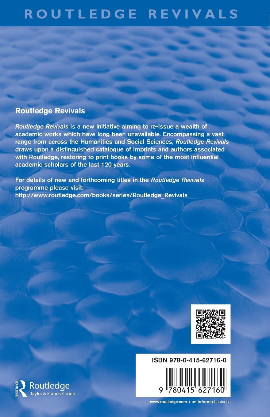 Rückseitencover John Henry Muirhead (Routledge Revivals)