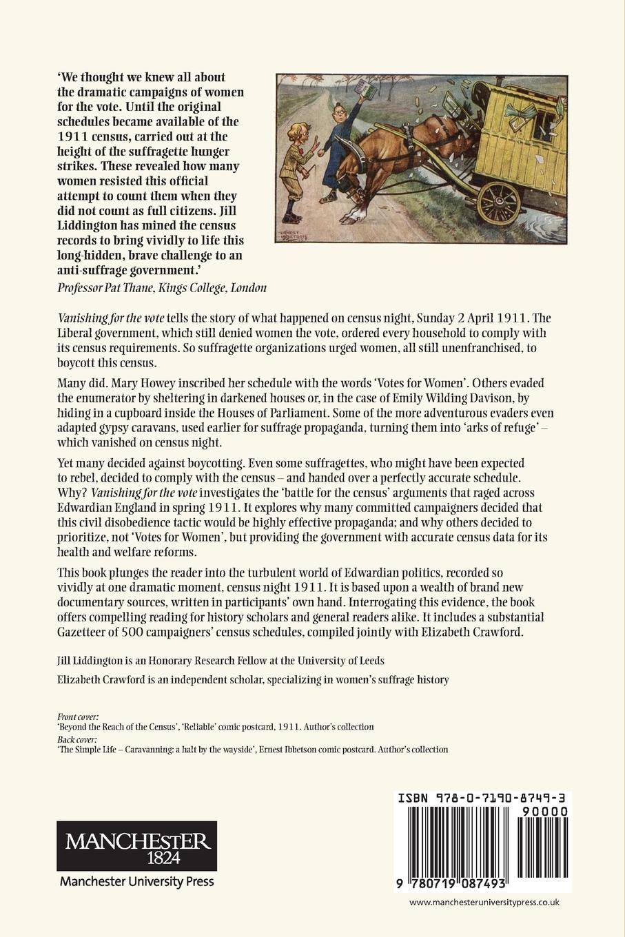 Rückseitencover Vanishing for the vote