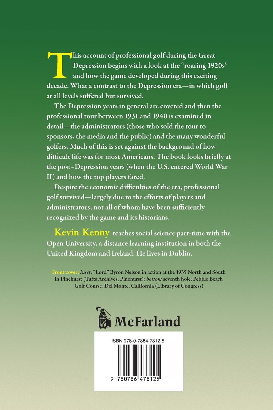 Rückseitencover American Golf in the Great Depression