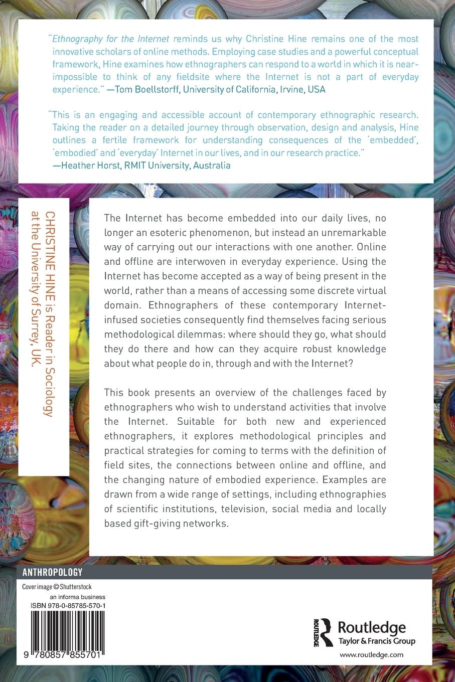 Rückseitencover Ethnography for the Internet