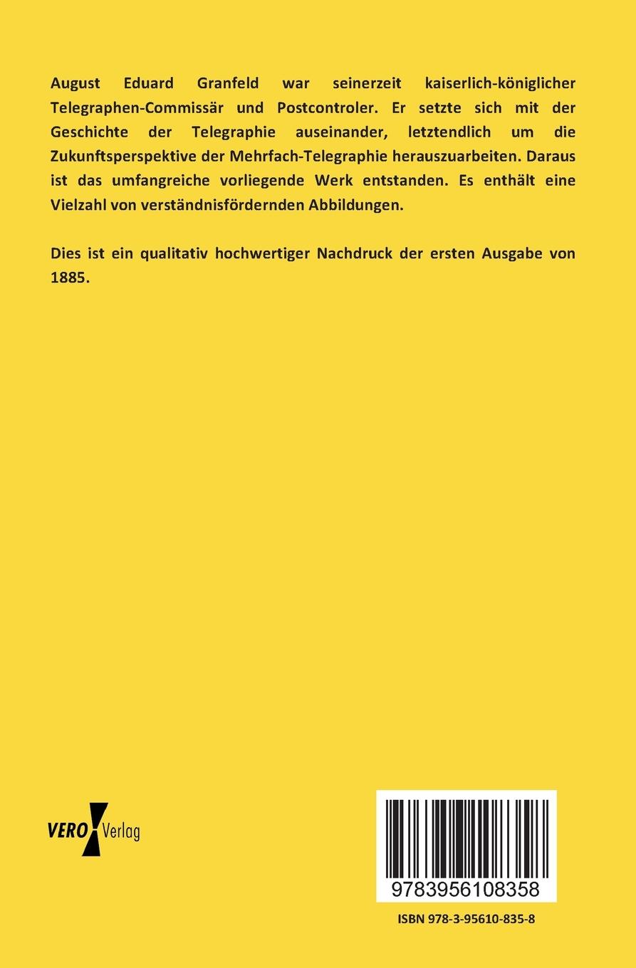 Rückseitencover Die Mehrfach-Telegraphie auf einem Drahte